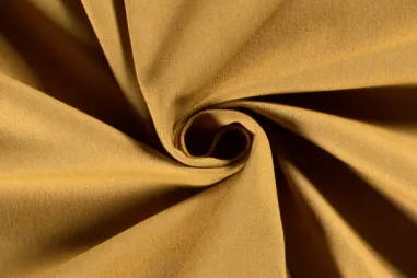 48% katoen, 48% polyester, 4% elastan stoffen - Spijkerstof - denim lichte stretch - oker - 3928-034