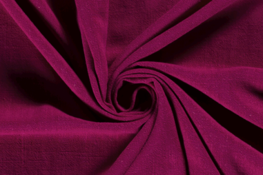 Jumpsuit stoffen - Viscose stof - linnenmix slub - fuchsia - 13579-017