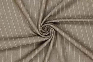 Broek stoffen - Stretch stof - colombo stripe - beige - 90056-171