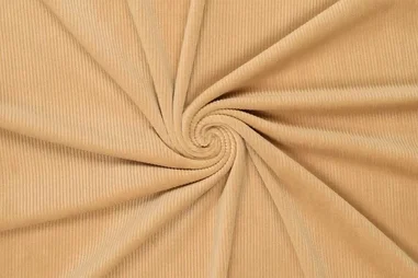 90048 - Jersey - super soft Corduroy - beige braun - 90048-090