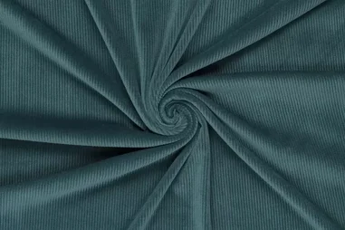 90048 - Jersey - super soft Corduroy - grün - 90048-200