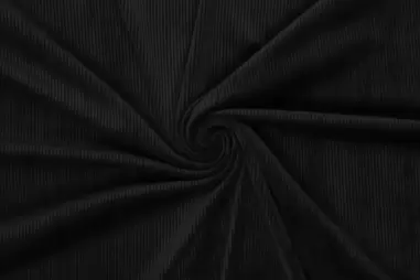 Tricot stoffen - Tricot stof - super soft corduroy - zwart - 90048-999