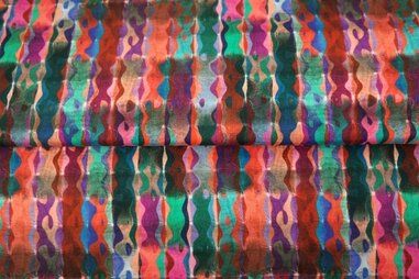 Uitverkoop - Tricot stof - digitaal abstract - multi - 24911-12