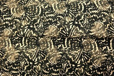 Stenzo stoffen uitverkoop - Tricot stof - digitaal abstract - zwart beige - 24968-20