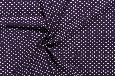Gebreide stof - pique - paars - 794501-632 - Katoen stof - poplin - stippen - paars - 5570-045