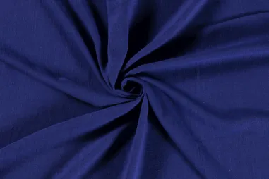 75% viscose, 25% linnen stoffen - Viscose stof - linnenmix slub - kobalt - 13579-005