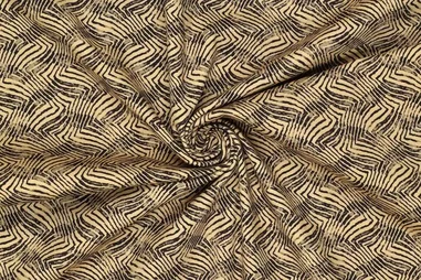 Dunkelbeige - Stretch stof - cotton velvet - fantasie - donker beige - 21300-178