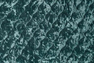 Gestepptes Futter - Gesteppter Stoff - Velours Quilt - petrol - 22769-944