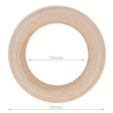 Diversen - Houten ring 5,6 cm (95741)