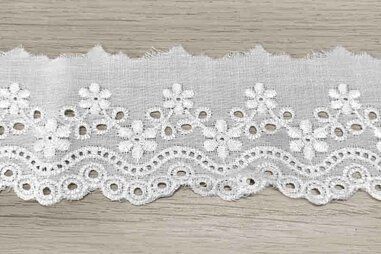 Kant band* - Kant broderie 53 mm - wit - 30004083-009