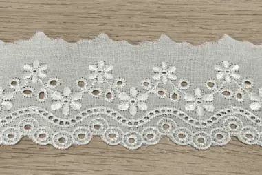 Band - Kant broderie 53 mm - ecru - 30004083-089