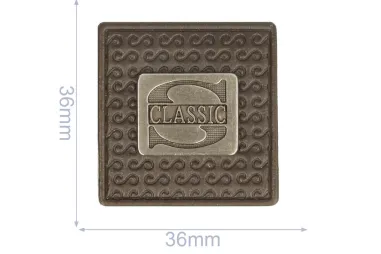 Applicaties - Applicatie classic 36x36 mm - bruin - 102-11