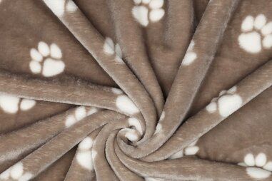 Beige - Fleece - Hundepfote - beige - 2983-002