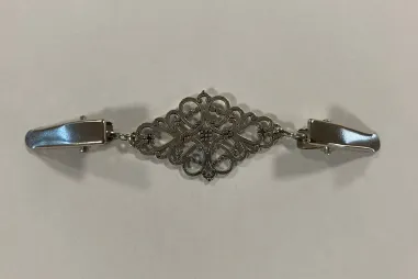 Sluitingen / gespen - Vestsluiting met clip - zilver