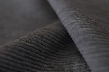 Donkergrijze stoffen - Tricot stof - cottoman ribbel - donkergrijs - 0592-980