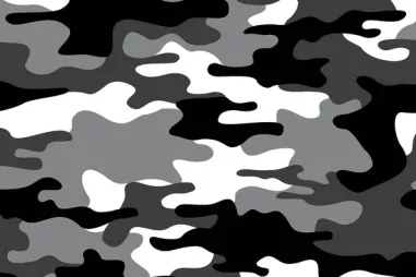 Katoen stof - camouflage - groen/bruin/zwart - 310131-83 - Katoen stof - keperkatoen - camouflage - zwart - 20879-069
