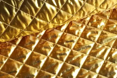 Gestepptes Futter - Gesteppter Stoff - gold - 00360-80
