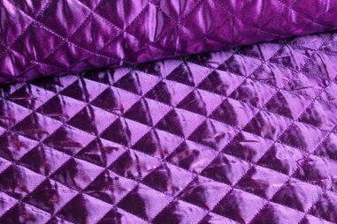 Durchgestickt - Gesteppter Stoff - lila - 00360-107