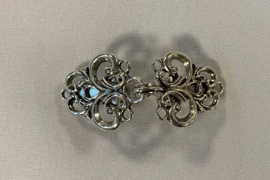 Verschlüsse/Schnallen - Vestsluiting met clip - zilver