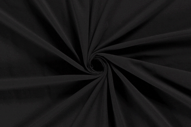 50% katoen, 45% polyester, 5% elastan stoffen - Tricot stof - gerecycled - zwart - 14450-069