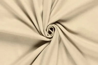 88% polyester, 11% viscose, 1% elastan - Polyester stof - mantelstof wool touch - lichtbeige - 22115-151