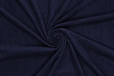 Flared broek - KN21 0729-600 Jersey corduroy blau 