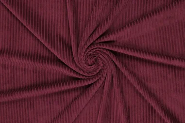 Tricot stoffen - Tricot stof - corduroy - bordeaux - 0729-400