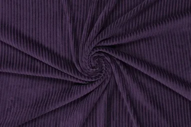 Paarse stoffen - Tricot stof - corduroy - paars - 0729-800