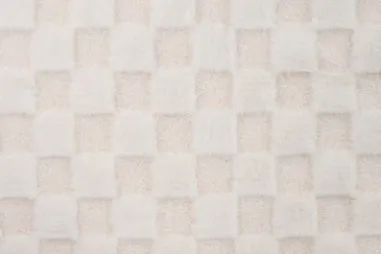 Hundekleidung - Pelzstoff - high low checked fur - off-white - 22704-510