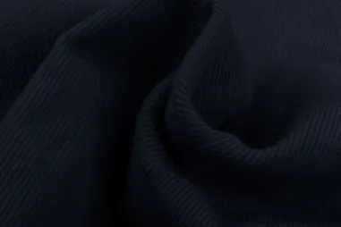 Tuinbroek - Ribcord stof - stretch - donkerblauw - 0340-600