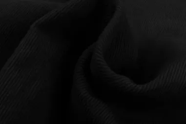 265gr/M² - Ribcord stof - stretch - zwart - 0340-999
