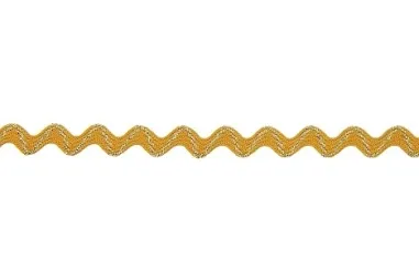 Zickzackband* - Zigzagband 8 mm - lurex - goud - A1032.08.954
