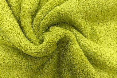 Kussen stoffen - Teddy stof - limegroen - JT503