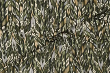 Polyamide stoffen - Polyamide stof - travel - boho aztec - groen - JT524