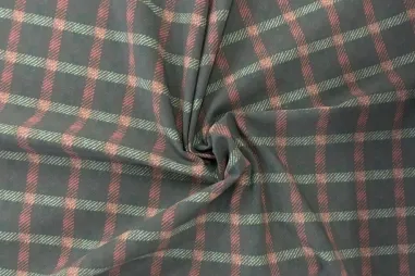 Herbst - Polyamidstoff - Travel - kariert - anthrazitgrau - JT529