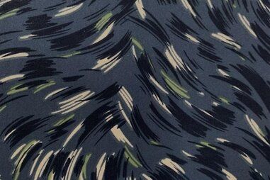 Polyamide stoffen - Polyamide stof - travel - furry waves - blauw - JT535