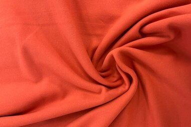 Mantelstoff - Polyestergewebe - Mantelstoff Wolle Touch - orange - JT542