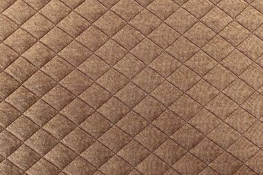 Oeko-Tex klasse 2 - Gesteppter Stoff - Rautenjacquard - ocker - JT516