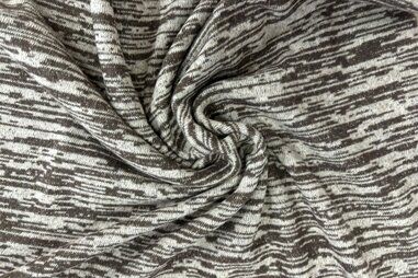 Strickstoffe - Strickstoff - braun-off-weiß - JT565