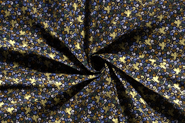Kussen stoffen - Kerststof - katoen poplin - folie - multi - 20746-008