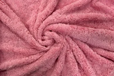 Uitverkoop - Bont stof - faux fur - roze - NB825