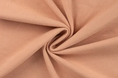 QJUTIE & the Qjutest 2025 stoffen - Katoen stof - tricot fijne wafel - zalm - 47049-320