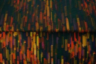 Multi kleur stoffen - Tricot stof - digitaal fantasie - multi - 24025-33