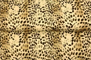 Stoffe - Jersey - digitale Fantasie - beige schwarz - 24965-22