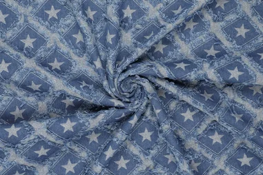 350gr/M² - Spijkerstof - star jeans - blauw - 21426-052