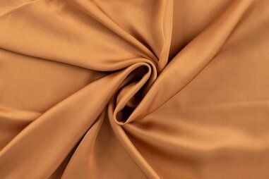 MR - Quality stoffen - Viscose stof - satijn - caramel - 1106-550