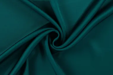 Feestkleding stoffen - Viscose stof - satijn - petrol - 1106-945