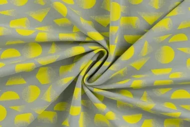 Abstract stoffen - Jersey - French Terry - abstrakt - helles Armeegrün - 20081-280