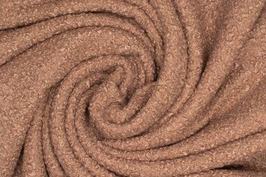 325gr/M² - Gebreide stof - boucle - bruin - 416038-20