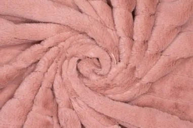 460gr/m² - Bont stof - faux fur- roze - 417046-40